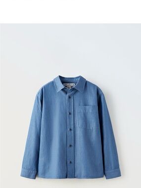 Zara kids jeans  Blue Casual Button-Down Shirt